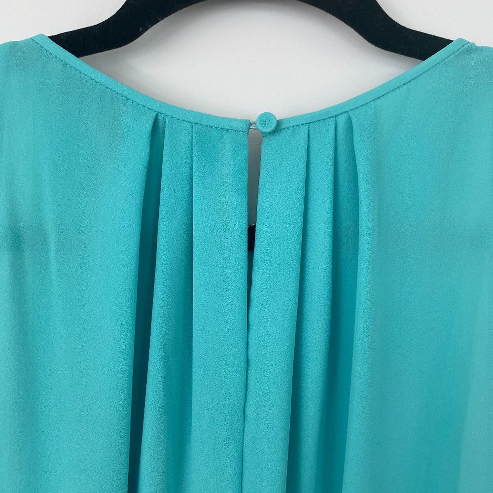 BCBG MAXAZRIA NEW SURF KYMBERLY PLEATED NECK TOP WQR1U609/S380A SIZE M - Picture 6 of 6